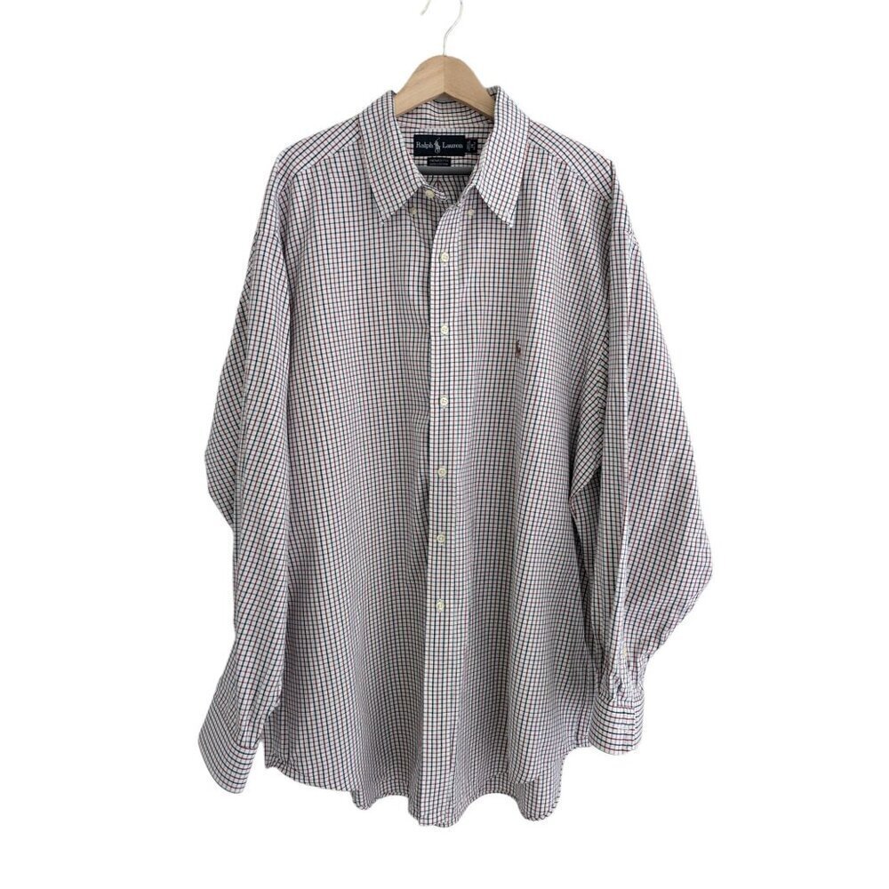 Ralph Lauren Yarmouth Cotton Button Down Men's Size 18 34/35